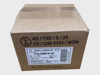 1000 Schuss / S&B 9mm VM 8,0g / 124grs.