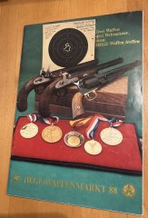 HEGE-WAFFENMARKT 88 – Historischer Katalog 1988 mit Original-Schießscheibe von 1987