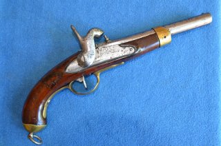 ORIGINAL VORDERLADER PISTOLE FRANKREICH 1815