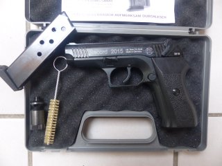 Record 2015 Cal. 9mm PAK Pistole Neu