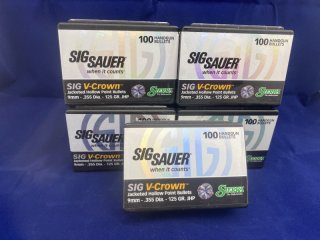 Sierra SIG V-Crown 9mm .355 125gr