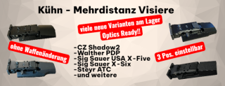 Mehrdistanz Visier Steyr Sig Sauer CZ Walther LPA TRT3P