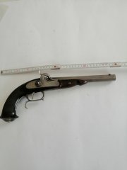 Vorderlader Pistole im Stainless Steel im Kal. 44 !