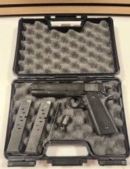 Colt Government 1911 A1 9mm P.A.K. Schreckschuss + 2. Magazin! Zubehör & Koffer