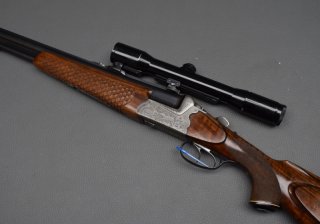 Ferlacher Ferlach Sodia Bockbüchsflinte, Kaliber 12/70 5,6x57R, ZF Zeiss 1,5-6x42 Abs.1, gut