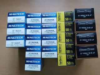 1050 Patronen im Kaliber .357 Magnum