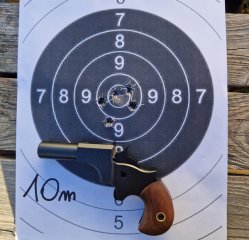 Perkussionspistole Derringer kal .45 3,0 " Einläufige Pistol