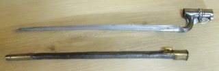 England. Martini Henry Tüllenbajonett