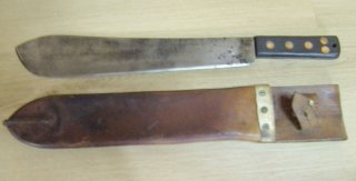 Machete (1952) mit Lederscheide. Mit Militärabnahme!