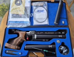 WHALTHER LP500-E EXPERT ELEKTRONISCHER ABZUG - 3 ALU-PRESSLUFTKARTUSCHE