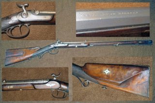 Perkussionsbüchse Jägerbüchse mit Stecher um 1840 Rogasen Polen