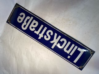 Dt.Reich Kunst Bildhauer Franz Conrad Linck Straße Email Schild