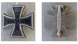 Eisernes Kreuz 1. Klasse 1870 WW1. herst. Godet