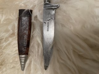Jagdmesser mit Horngriff aus Solingen