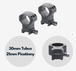 Vector Optics XASR-3003 X-Accu Montage für 30mm Tubus, 21mm Picatinny, h= 35mm (BH= 20 mm)