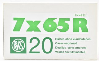 20 RWS Hülsen 7x65R ohne Zündhütchen