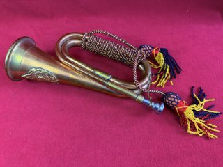 Signalhorn , Kavellerie Horn, Bugle, Kupfer Messing, mit Quaste