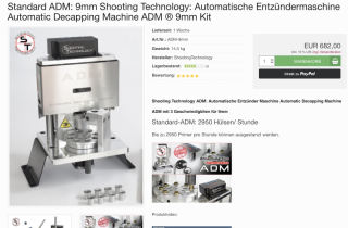 ADM Deprimer von Shooting Technology 9mm