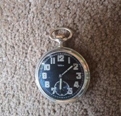 Taschenuhr "16.Mai 1940 Amsterdam" LAH.