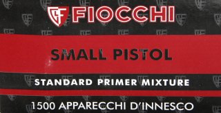 FIOCCHI S.P. BOXER Zündhütchen Small Pistol Zünder 1.500St. > vgl. FEDERAL #100 Geco 4152 CCI #500