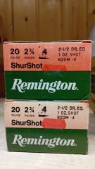 Remington Schrotpatronen Kal. 20/70 3,2mm 100 Stück