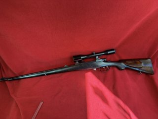 Sehr seltene CZ Jagdbüchse auf zivilem Mauser System gebaut, Kaliber 8x57J