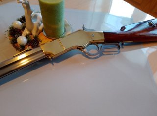 Unterhebelrepetierer UHR Original Hege Henry Mod. Winchester M1860 Kal. .44-40 WCF