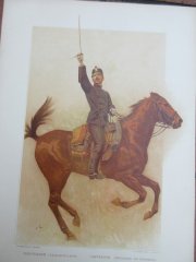34 Blatt Originallithographien : Uniformen der Schweizer Armee von 1894