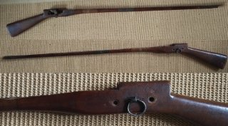 Teil für antikes Vorderladegewehr originaler Schaft für alte Muskete Steinschloßgewehr Tüfeng