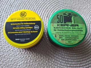 9x17 Viehbetäubung Kartuschen für Viehbetäubungsapparate