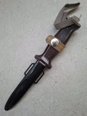 NVA KM66, 500 V, 2. Modell, Nr. 5201, Top Zustand, DDR Kampfmesser Bajonett, Solingen, SG84/98