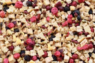 1 x 125g LUNDERLAND Früchtemix für BARF Fleischfütterung | Trockenfrüchte: Apfel Sanddorn Beeren ...