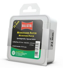 150x BALLISTOL Mikrofaser PATCH Ø21mm RUND ! Hohe Effizienz Saugfähigkeit Festigkeit! Kaliber 22 - 7