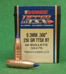 BARNES TTSX #30475 Kaliber 9,3mm (.366) - 250 Grain