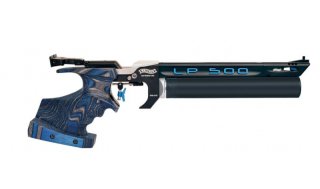 PRESSLUFTPISTOLE WALTHER LP500 EXPERT "BLUE ANGEL" MIT 2 X ALU-KARTUSCHE