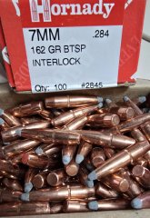 100St. Hornady .284 - 162gr. BTSP Interlock Geschosse