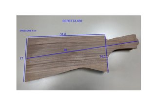 SCHAFT BLANKS BERETTA 686 Schrankung nach rechts/STOCK BLANKS TYPE BERETTA 686