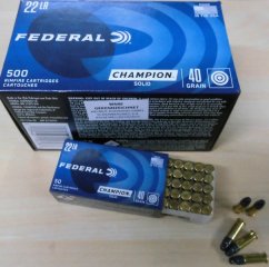 Munition Federal Champion 22lr HV