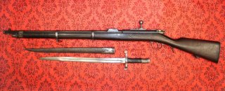 Kropatschek Œ.W.F.G. Steyr 1886 (8x60R Krop), mit Bajonett, nicht Gew. 1871/84 Gew.88 Gew.98