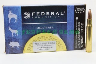 Federal Power Shok .30-06 Teilmantel 180gr. 11,7g 20 Stück 3003006B