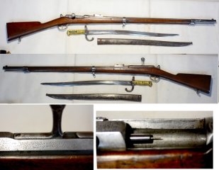 Chassepot Gewehr 1866 mit Bajonett