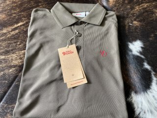 FJÄLL RÄVEN Polo-Shirt Crowley Pique Shirt, 633/Dark Olive, Gr. M