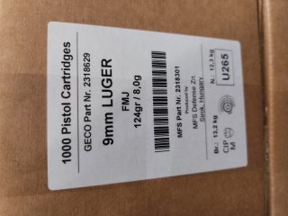 Geco 9mm Luger, 8,0g VM