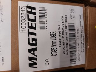 Magtech 9A 7,45g 115gr FMJ 1000stk/Pack