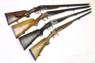Konvolut an 4 Doppelflinten (Record, Grange, GECO, Helice Elite)