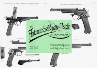 Nachdruck Bedienungsanleitung für die Pistolen Steyr M1904 und 1905