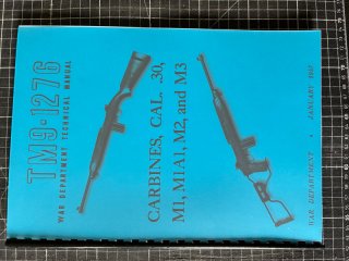 Bedienungsanleitung Manual in englisch DINA4 Nachdruck .30 M1 M1A1 M2 M3Carbine