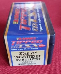 BARNES TTSX Geschosse Kaliber 270 .277" - 130 Grain