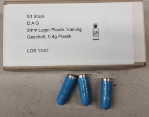 9mmLuger DAG Kurzbahn-Übungspatronen 500 Stk. # SSZ Berka