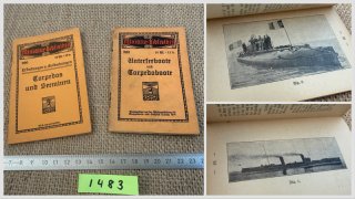 Miniatur Bibliothek 1.WK Torpedos, Seeminen, Unterseeboote Torpedoboote von 1914!